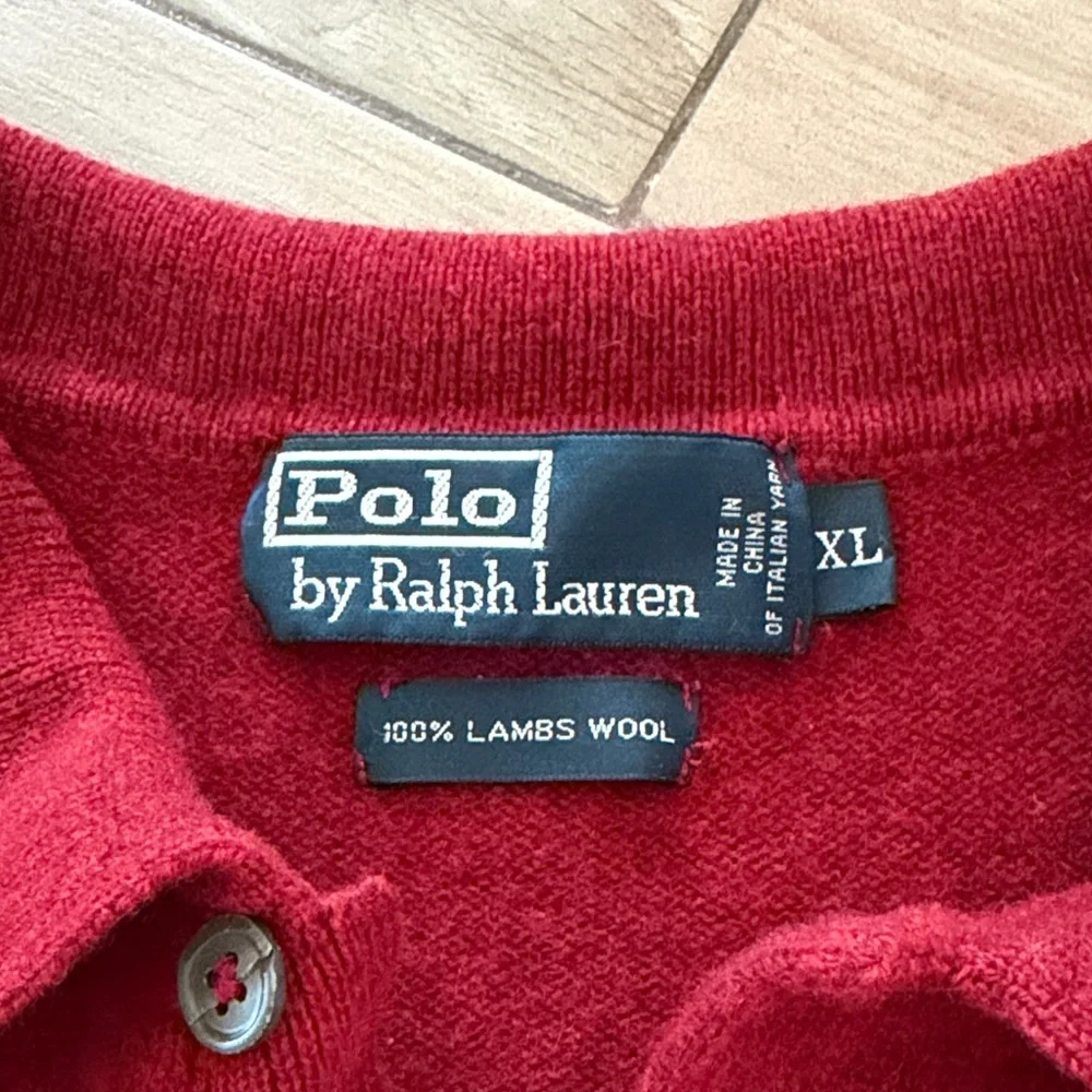 Ralph Lauren Red Polo Sweater 100% lamb wool - Picture 2 of 5